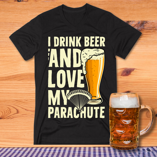 Parachute Bier T-Shirt - T-ShirtBull