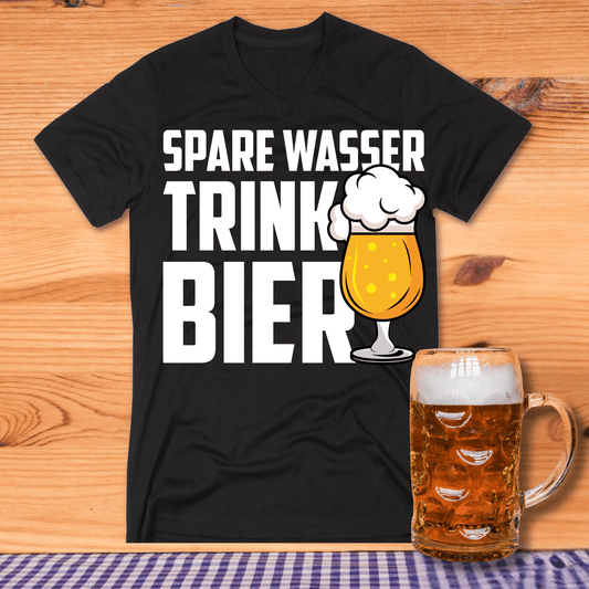 Spare Wasser Bier T-Shirt - T-ShirtBull